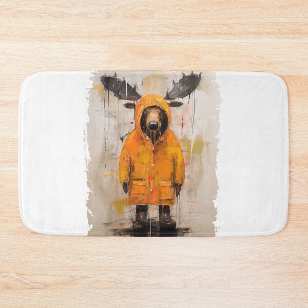 Item preview, Moose in Raincoat designed and sold by Konkam.