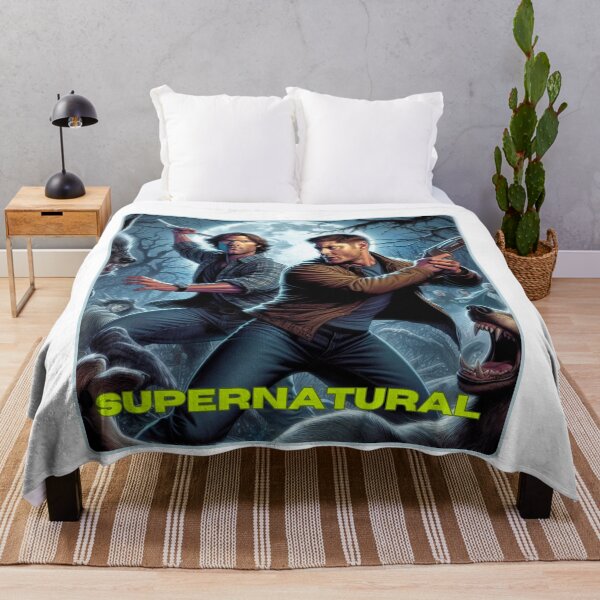 Item preview, Supernatural - Original Artwork by me - 8 of 9 Collection - collage of Sam and Dean Winchester fighting evil. designed and sold by Sunflower5576.