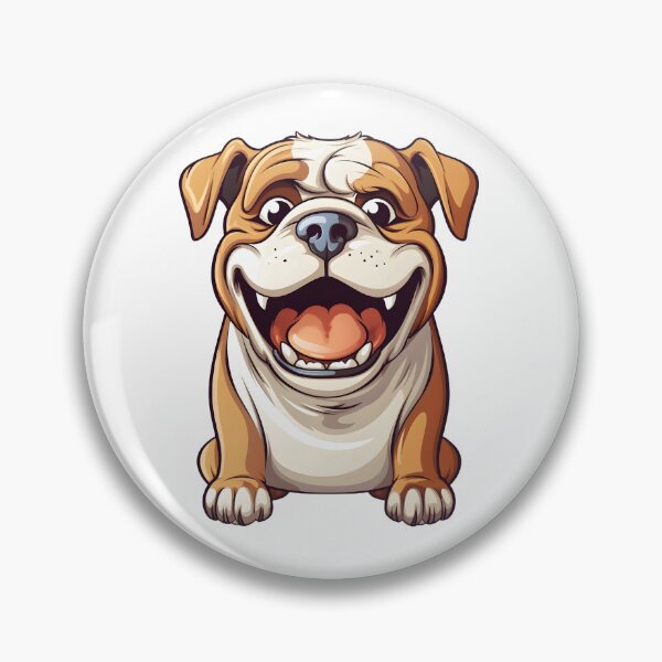 Item preview, Bulldog de dibujos animados designed and sold by For Dog Sake!®.
