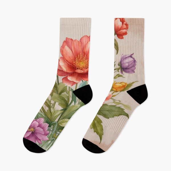 Item preview, Vibrant Watercolor Florals designed and sold by Neranchara.