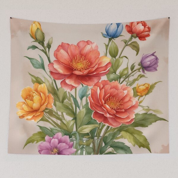 Item preview, Vibrant Watercolor Florals designed and sold by Neranchara.