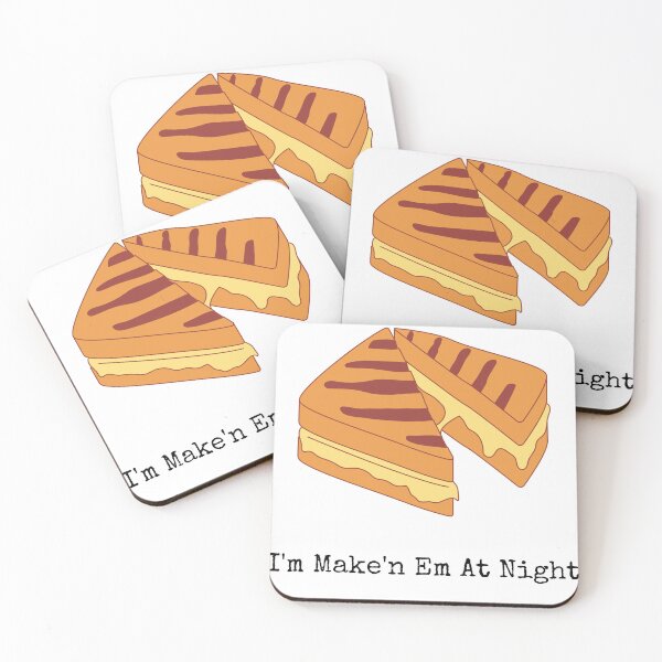 Item preview, I'm Make'n Em At Night Cheese Sandwich Design T-Shirt designed and sold by demiano-shirt.