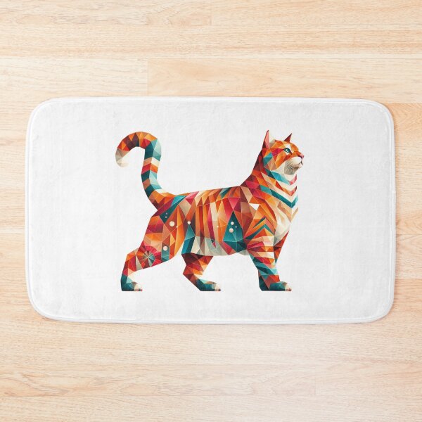 Item preview, Cute geometric colorful cats 13 designed and sold by slamnoah.