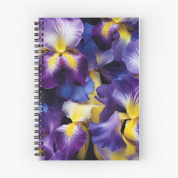 Item preview, Iris Tile 01: Royal Palette Velvet Kisses in Golden Sunbeams and Purple Fire designed and sold by TheBrainArt.
