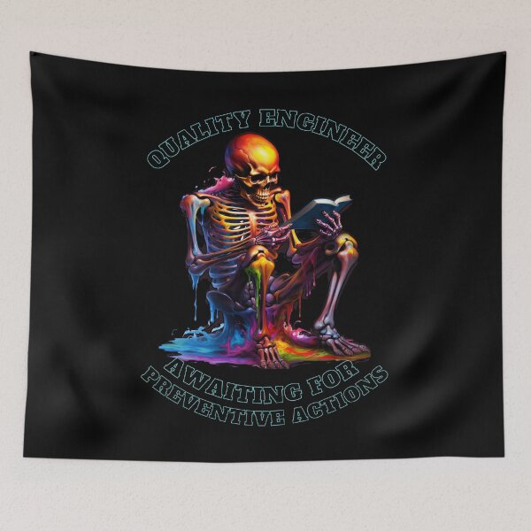 Item preview, Preventive Actions Skeleton Funny Quality Engineer designed and sold by BAZART-CREATION.