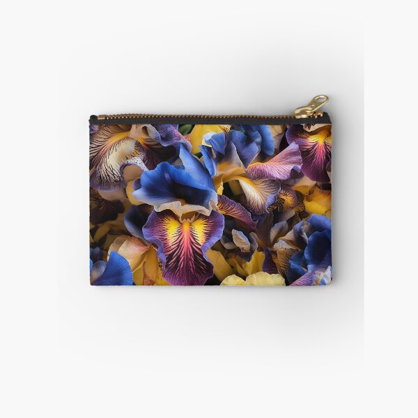 Item preview, Iris Tile 02: Royal Palette Velvet Kisses in Golden Sunbeams and Purple Fire designed and sold by TheBrainArt.