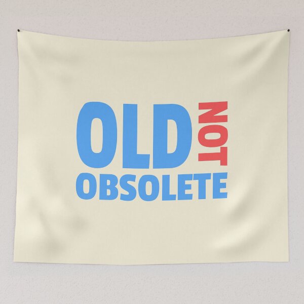 Item preview, Old Not Obsolete Red And Blue designed and sold by PMCreative.