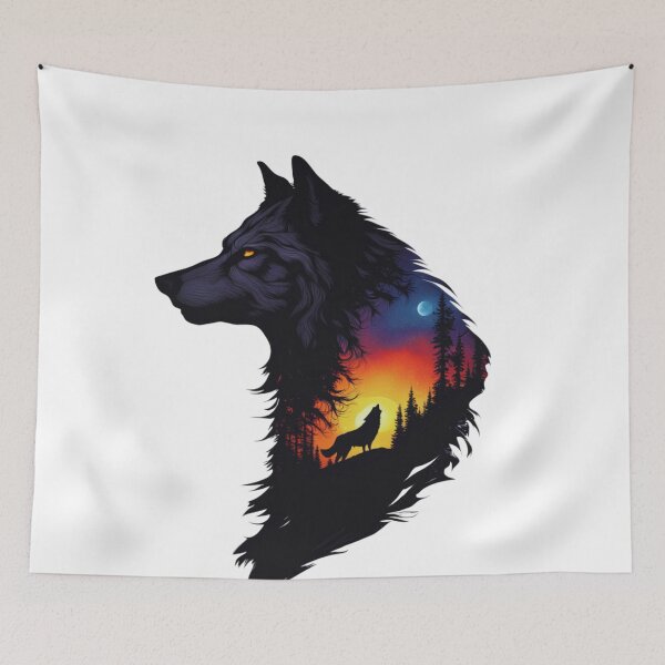 Item preview, Wolf in the afterglow designed and sold by Toms Tee.