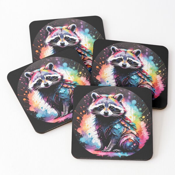 Item preview, Raccoon Paint Splash Artwork  designed and sold by BotunPeony.