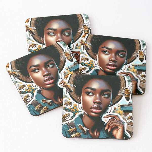 Item preview, Empowered Beekeeper: Elegance Amidst Nature's Buzzing Symphony designed and sold by JGatz.