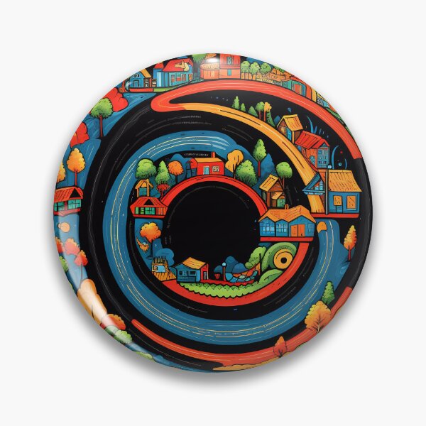 Item preview, “Urban Harmony: Circular Landscape” designed and sold by Art-Vortex-fr.