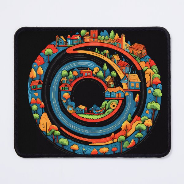Item preview, “Urban Harmony: Circular Landscape” designed and sold by Art-Vortex-fr.