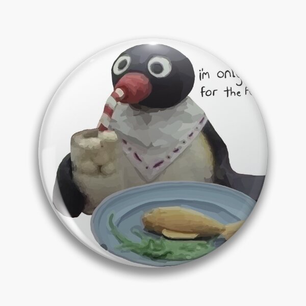 Item preview, Pingu only here for the food designed and sold by maryflo.