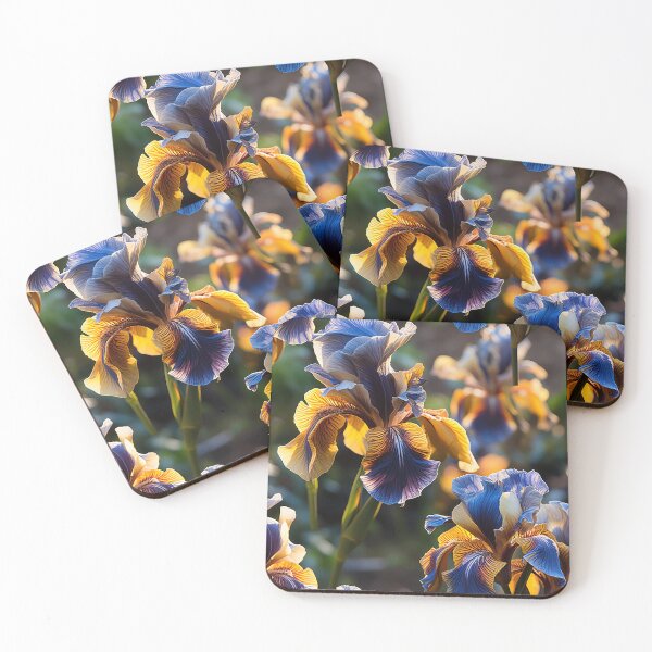 Item preview, Iris Tile 05: Royal Palette Velvet Kisses in Golden Sunbeams and Purple Fire designed and sold by TheBrainArt.