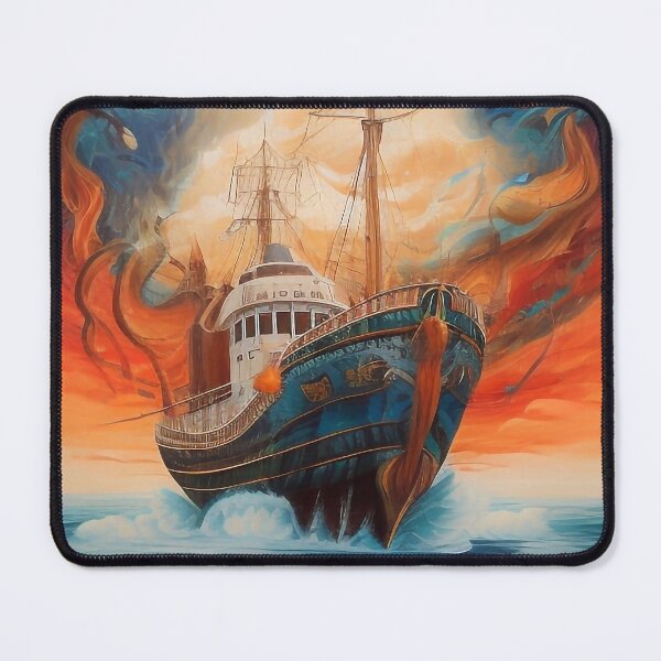 Item preview, Colorful ship designed and sold by M-Y-A-R-T-.