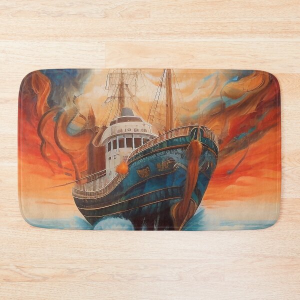 Item preview, Colorful ship designed and sold by M-Y-A-R-T-.