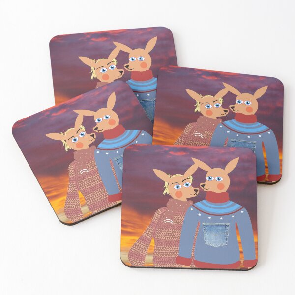 Item preview, Kangaroos at sunset designed and sold by GasconyPassion.
