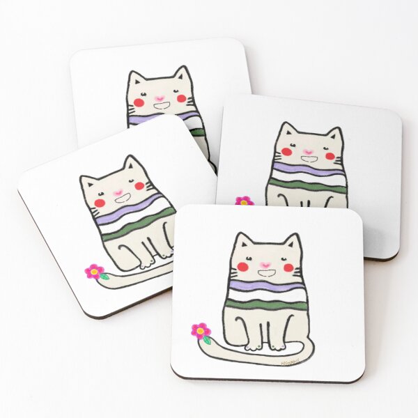 Item preview, Genderqueer Pride cat,cute cat,cat owner,cat lover designed and sold by Sweetpaperdesignsol Hyunah Yi.