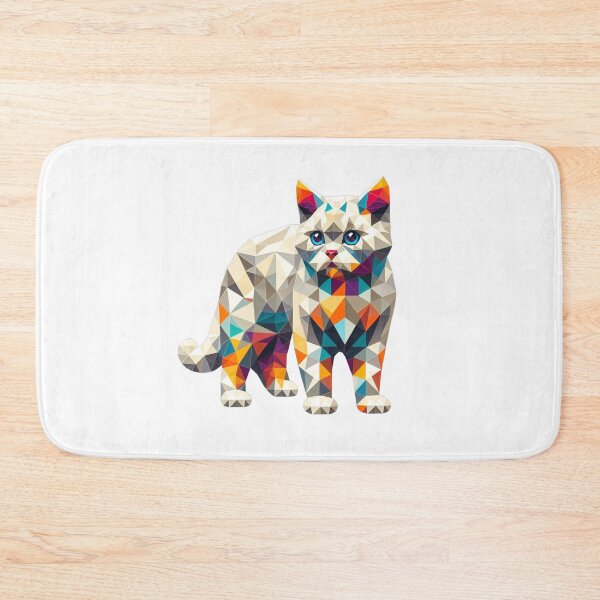 Item preview, Cute geometric colorful cats 18 designed and sold by slamnoah.