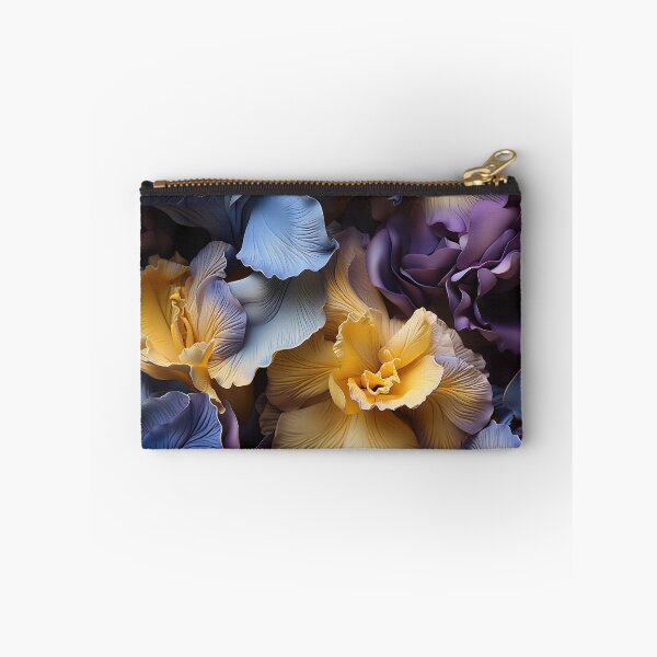 Item preview, Iris Tile 08: Royal Palette Velvet Kisses in Golden Sunbeams and Purple Fire designed and sold by TheBrainArt.