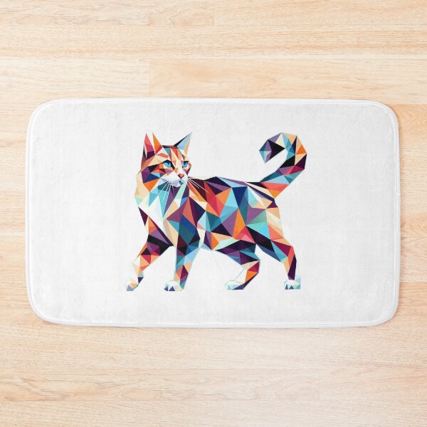 Item preview, Cute geometric colorful cats 19 designed and sold by slamnoah.