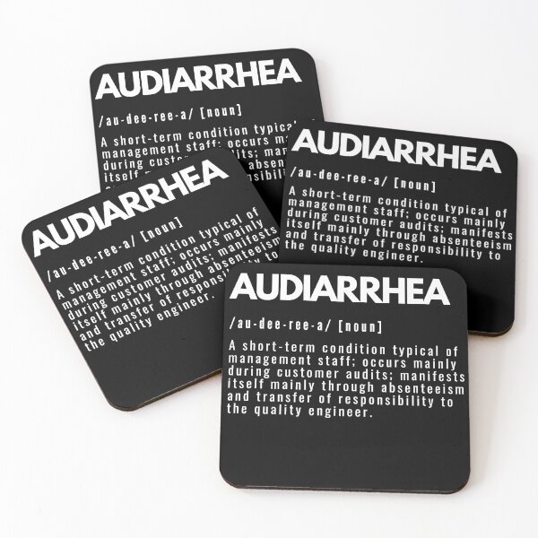 Item preview, Audiarrhea Funny Definition Quality Engineer designed and sold by BAZART-CREATION.