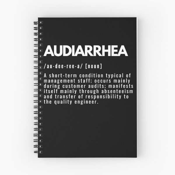 Item preview, Audiarrhea Funny Definition Quality Engineer designed and sold by BAZART-CREATION.