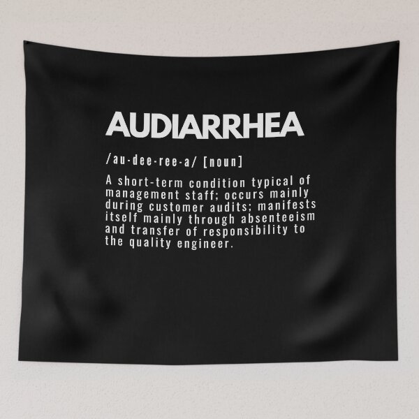 Item preview, Audiarrhea Funny Definition Quality Engineer designed and sold by BAZART-CREATION.