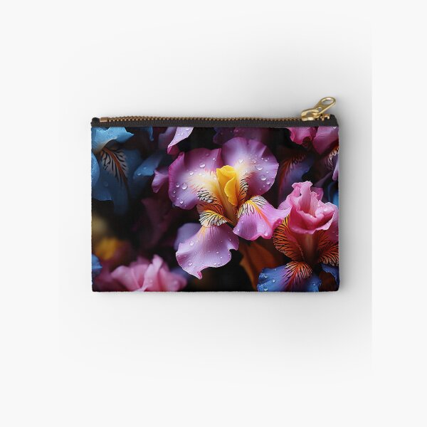 Item preview, Iris Tile 09: Royal Palette Velvet Kisses in Golden Sunbeams and Purple Fire designed and sold by TheBrainArt.