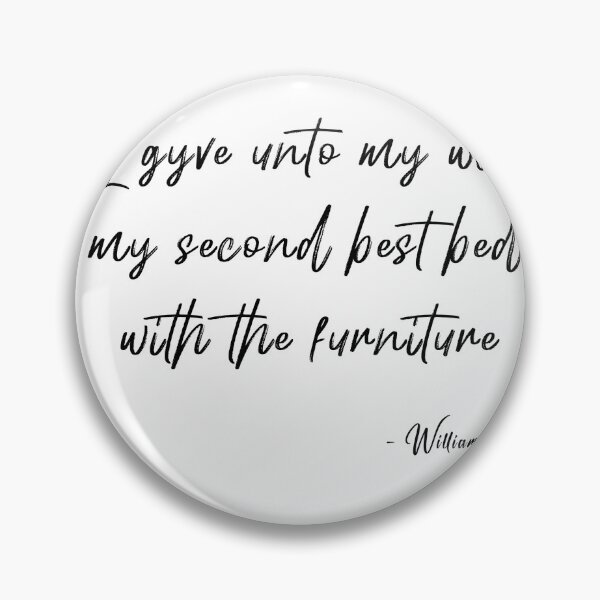 Item preview, Mug - I gyve unto my wief my second best bed with the furniture. designed and sold by Archie420.