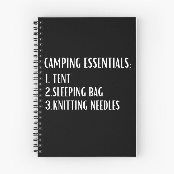 Item preview, Camping & Knitting designed and sold by good vibes clothing.