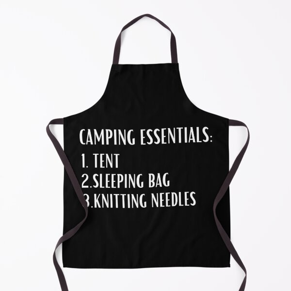 Item preview, Camping & Knitting designed and sold by good vibes clothing.