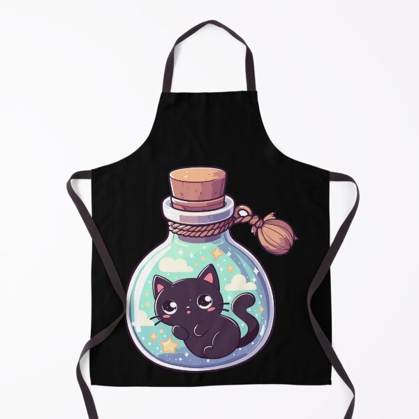 Item preview, Cute Magical Cat Potion Bottle designed and sold by Kawaii-n-Spice.