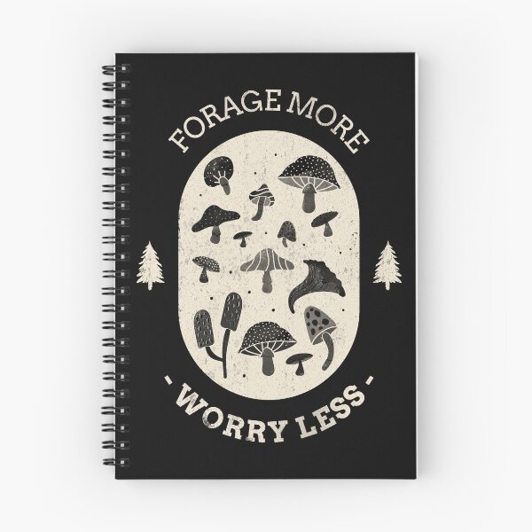 Item preview, FORAGE MORE - WORRY LESS (Badge Print) designed and sold by IrredeemableTs.