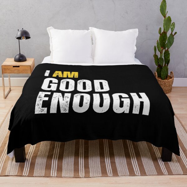 Item preview, I Am Good Enough Motivational Text designed and sold by Anniko Art Studio.
