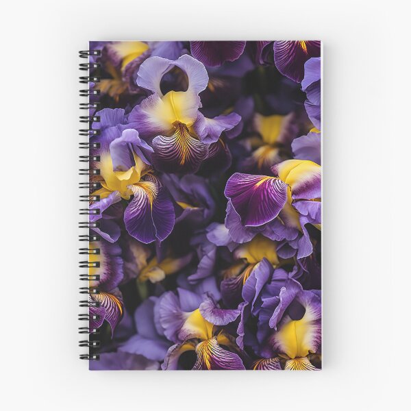 Item preview, Iris Tile 11: Royal Palette Velvet Kisses in Golden Sunbeams and Purple Fire designed and sold by TheBrainArt.