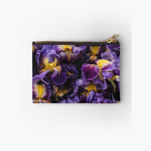 Item preview, Iris Tile 11: Royal Palette Velvet Kisses in Golden Sunbeams and Purple Fire designed and sold by TheBrainArt.