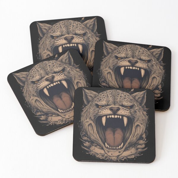 Item preview, Big Cat Face, Scary Animal, Leopard Design designed and sold by Burn-Ego.