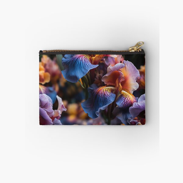 Item preview, Iris Tile 12: Royal Palette Velvet Kisses in Golden Sunbeams and Purple Fire designed and sold by TheBrainArt.