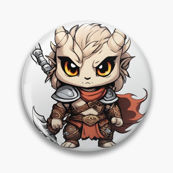 Item preview, Dragonborn Barbarian Chibi designed and sold by The-Chibi-Store.