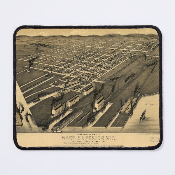 Item preview, West Superior, Wisconsin (1887) designed and sold by allhistory.