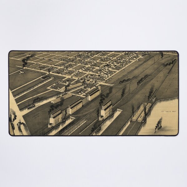 Item preview, West Superior, Wisconsin (1887) designed and sold by allhistory.