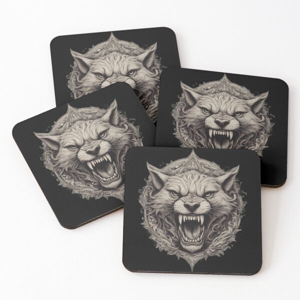 Item preview, Angry Wolf Face, Scary Animal Design designed and sold by Burn-Ego.