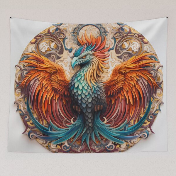 Item preview, Mandala - Mystical - Phoenix designed and sold by aleibanez.