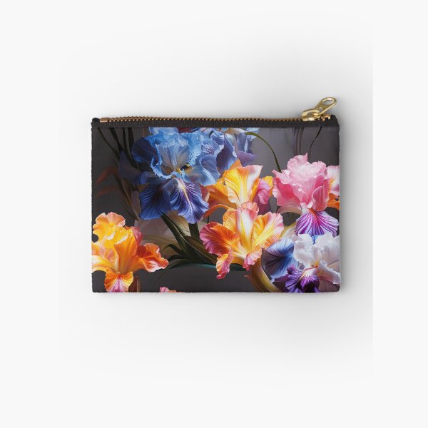 Item preview, Iris Tile 13: Royal Palette Velvet Kisses in Golden Sunbeams and Purple Fire designed and sold by TheBrainArt.