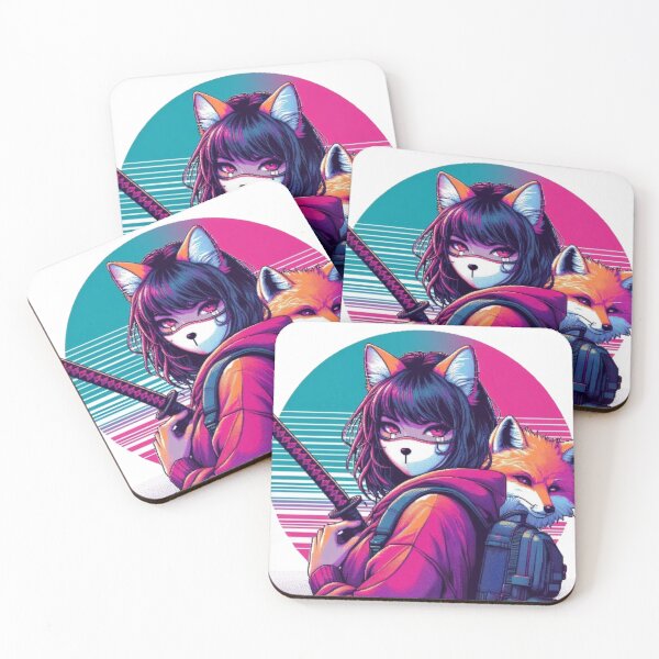 Item preview, Ninja Girl with Mask Pixel Art designed and sold by DakaPixelArt.