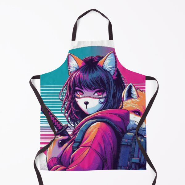Item preview, Ninja Girl with Mask Pixel Art designed and sold by DakaPixelArt.