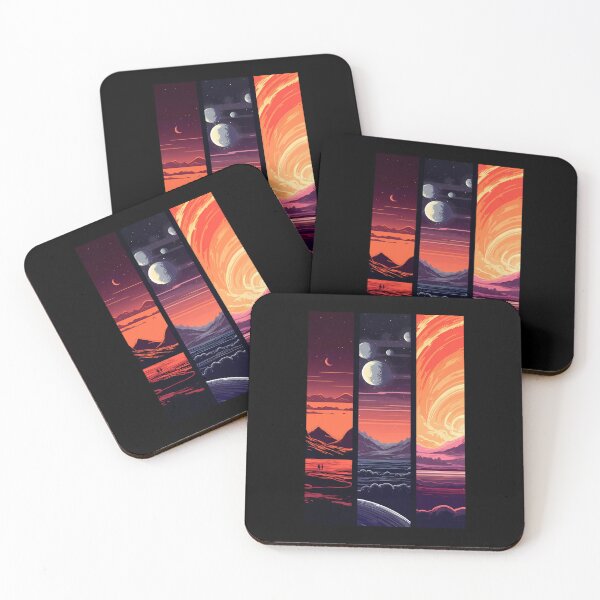 Item preview, Mystical Extraterrestrial Vistas Collage Art. designed and sold by GiveMeMood.