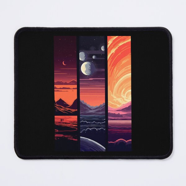 Item preview, Mystical Extraterrestrial Vistas Collage Art. designed and sold by GiveMeMood.