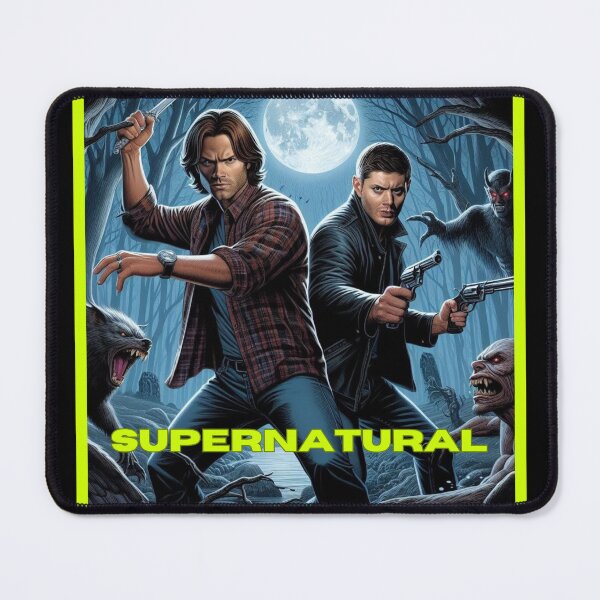 Item preview, Supernatural - Original Artwork by me - 2 of 9 Collection - collage of Sam and Dean Winchester fighting evil. designed and sold by Sunflower5576.